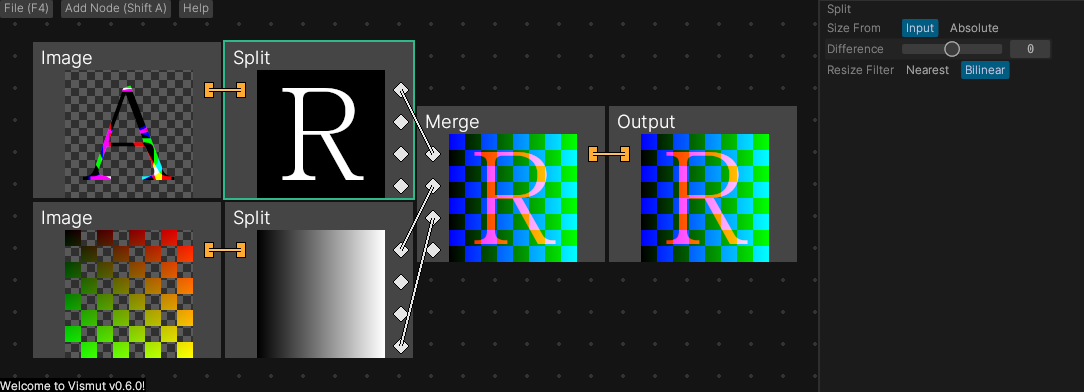 Vismut’s graphical user interface.